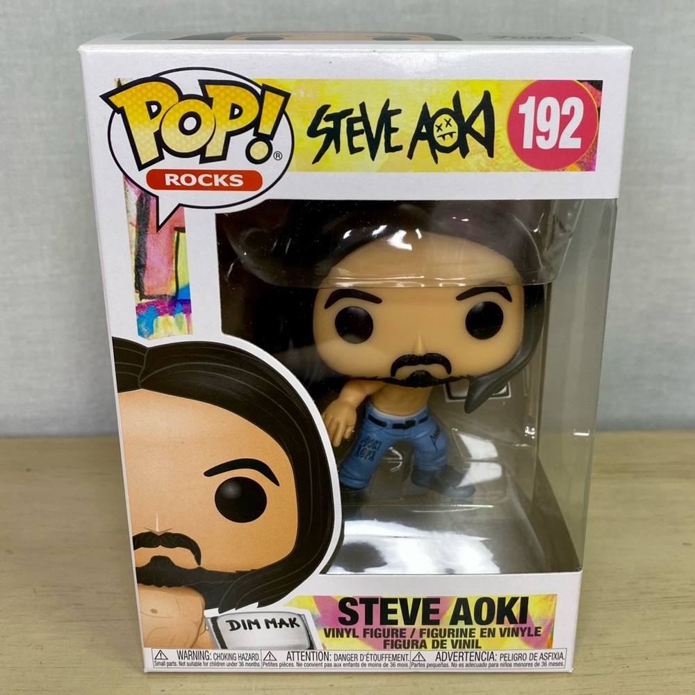 Funko Pop Rocks Vinyl Steve Aoki 192 DJ Figure